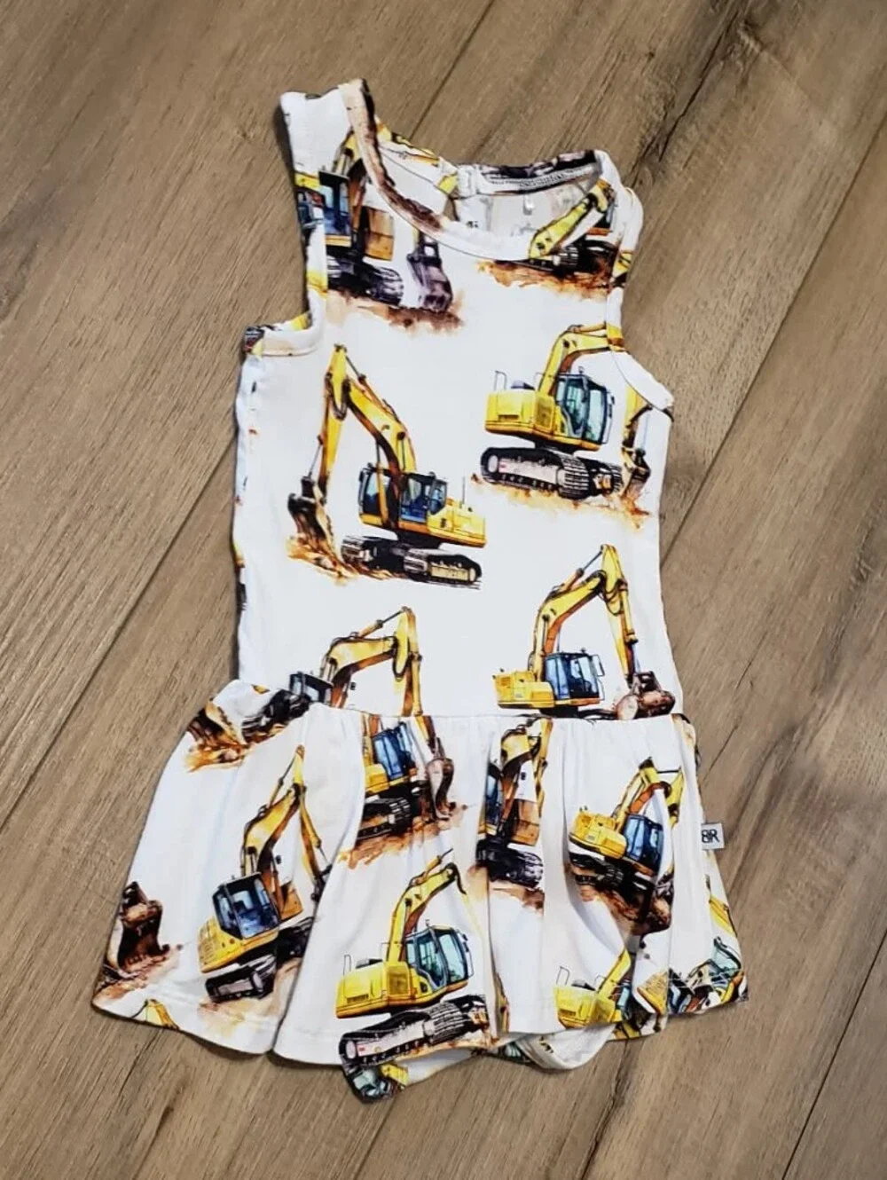 Bums & Roses Load & Behold Racer Back Ruffle Dress Size 6-12 Months - Picture 8 of 14